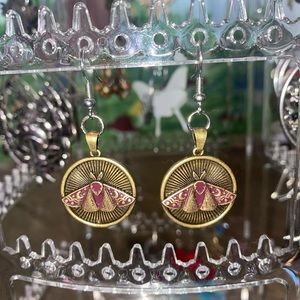 moth earrings